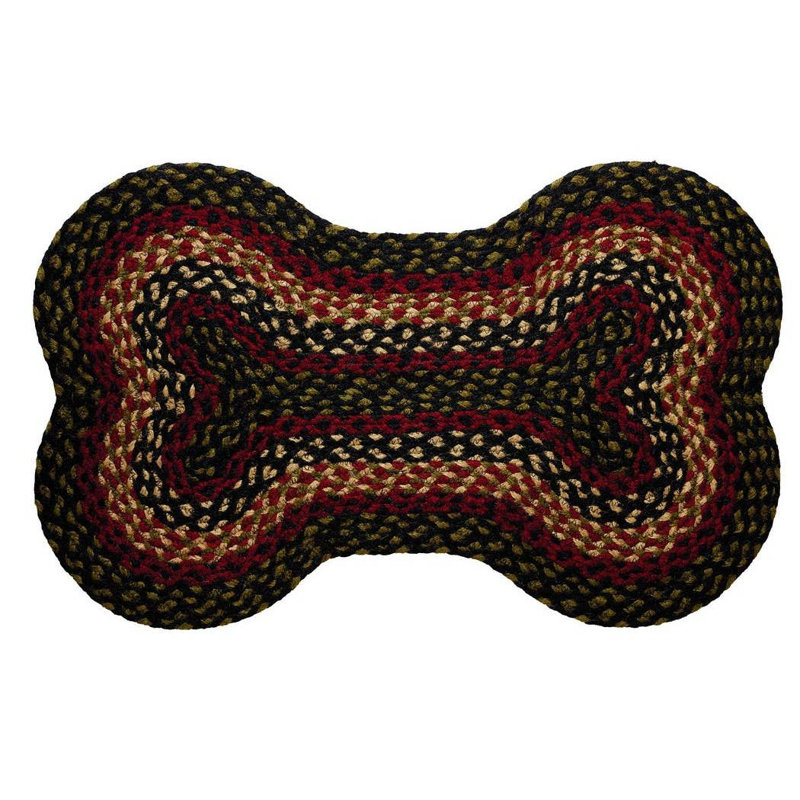 Kwanesha Area Rug, Black/Red/Beige/Green