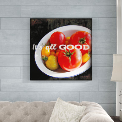 Reproduction d’art graphique sur toile, "Market Fresh tomates" par Sue Schlabach