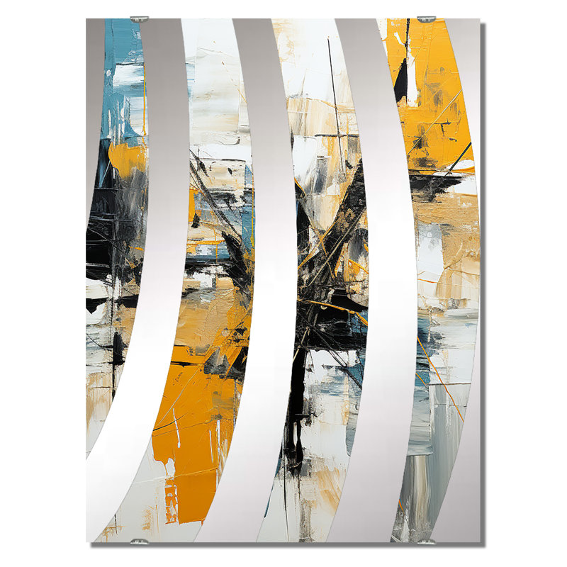 Roselli - Grand miroir mural abstrait MIR137241, 40 po x 30 po