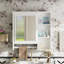 Armoire de rangement murale pour salle de bain, armoires à pharmacie avec grande porte miroir, tablettes réglables et trois niveaux de rangement ouverts (meuble-lavabo non inclus)-1316151570