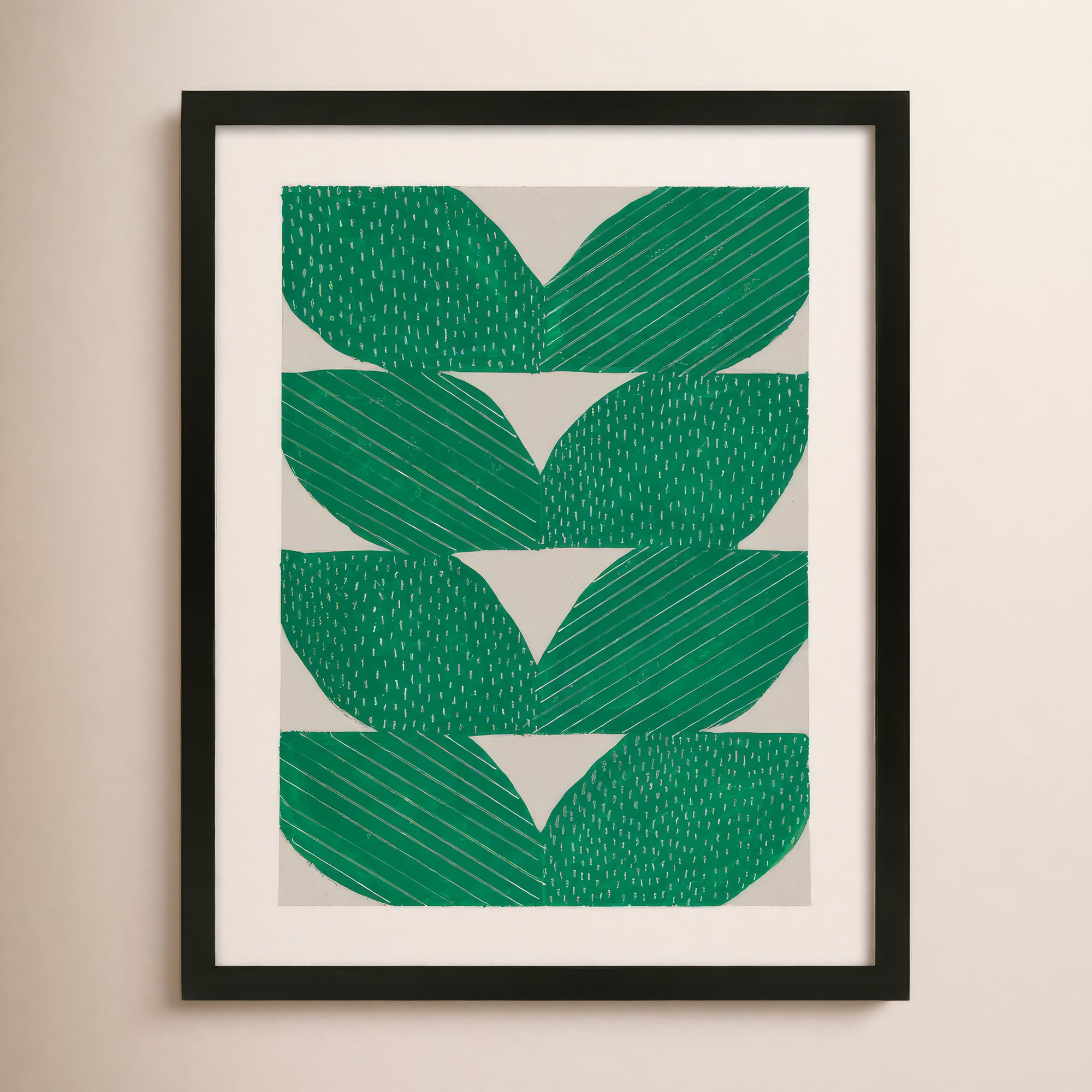 Chevron by Andrea Stokes, 20" H x 16" W x 1.25" D, Black