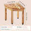 Ischua 11'' W Solid Wood Corner Shower Bench