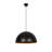 Modern Industrial Chandelier, Black & Gold, 19.7 in Diameter x 47.6 in Height | Metal Body, Adjustable Height, E27 Socket (Max 40W) | Stylish Lighting for Home & Office, Scandinavian & Novelty Design-1340509737-1240639579