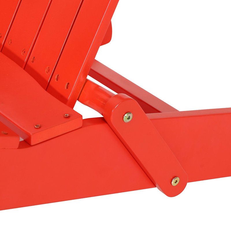 Chaise Adirondack pliante Vejle, Rouge