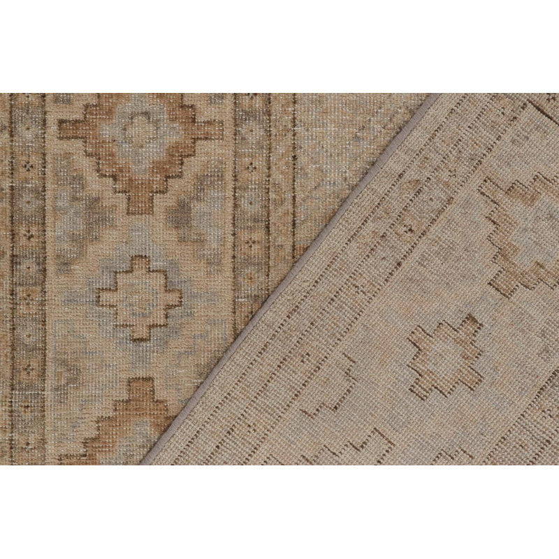 Distressed Homage Handmade Kilim Wool Geometric Area Rug, Rectangle 10' x 14'