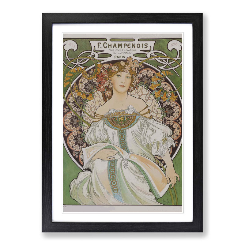 Single Picture Frame Print, Black