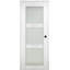 Porte pré-suspendue simple en bois manufacturé et vitré Avon 3 Lite DIY-FRIENDLY-92663444-92663462-93217033