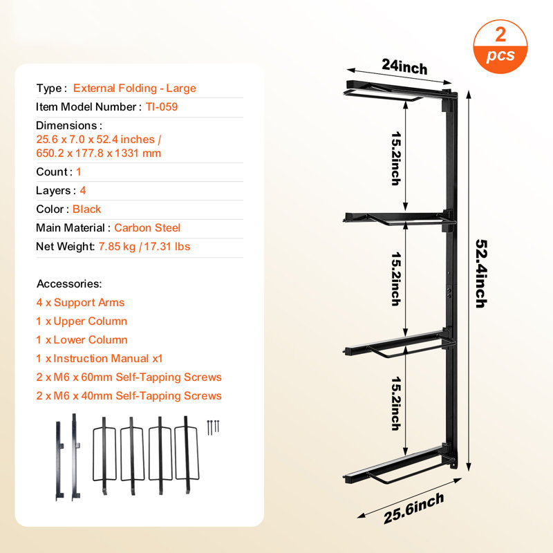 Wall Mount Saddle Rack Four Tiers Western &  English Horse Saddle Holder