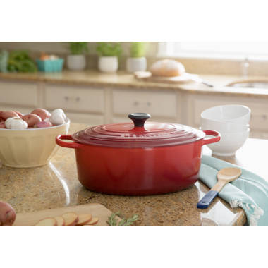 ecstasy tang holdall Le Creuset Cerise Enameled Cast Iron Oval Dutch Oven & Reviews | Wayfair