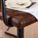 Kyle 21" wide Square Seat Swivel Adjustable Height Tufted Mid Back Bar Height Bar Stool