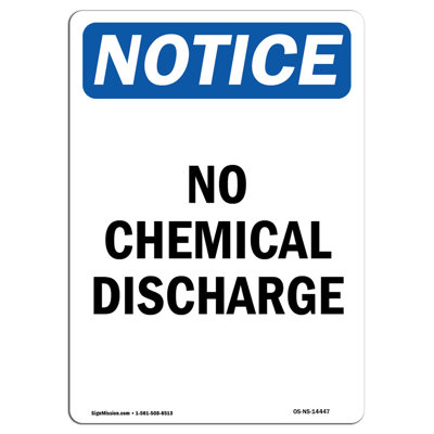 No Chemical Discharge Sign
