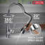Robinet de cuisine Hazelwood en chrome avec douchette rétractable et distributeur de savon, robinet d'évier de cuisine monotrou moderne, poignée simple, chrome-86678068