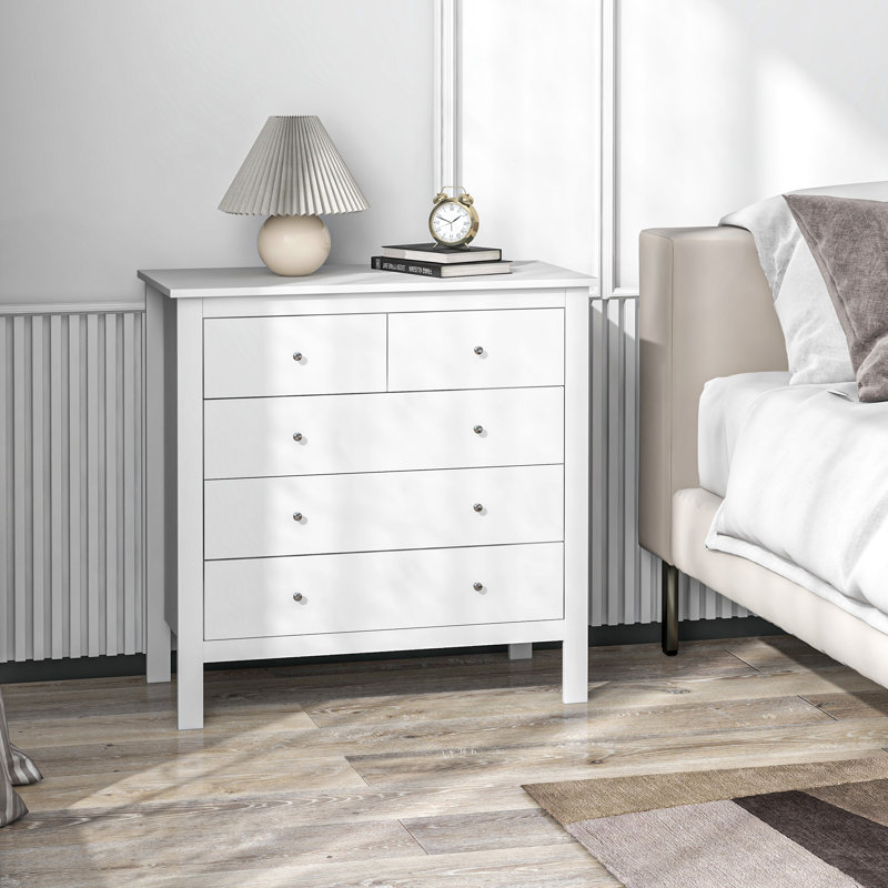 Sainz Modern Chest Of Drawers, 5 Drawer Unit Storage Chest for Bedroom