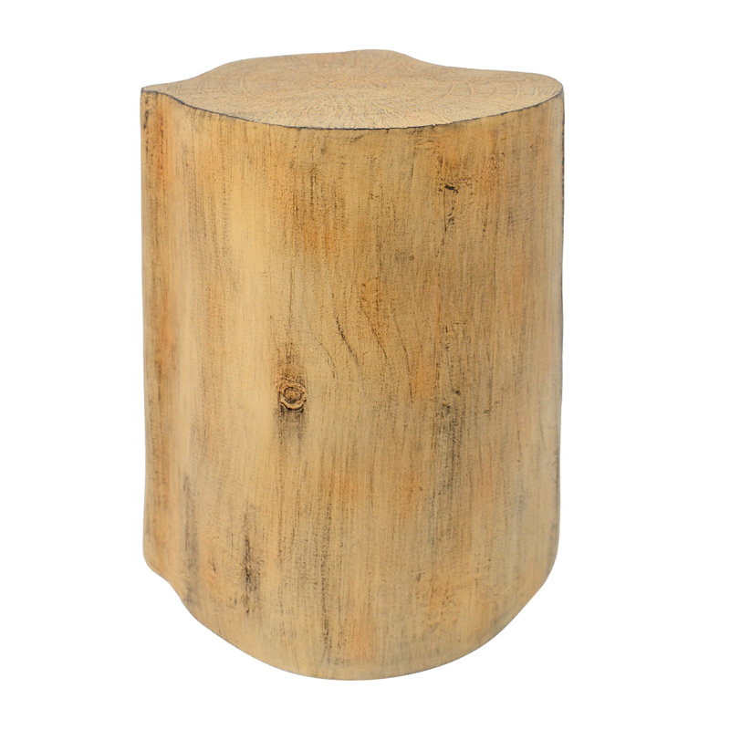 2-In-1 Irregular MGO End Table, Split Design, Small Space Friendly,Indoor Outdoor Use, Natural