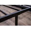 Sommier plateforme moderne en acier noir