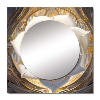 Korentin - Rose Large Square Mirror For Wall Art Decor