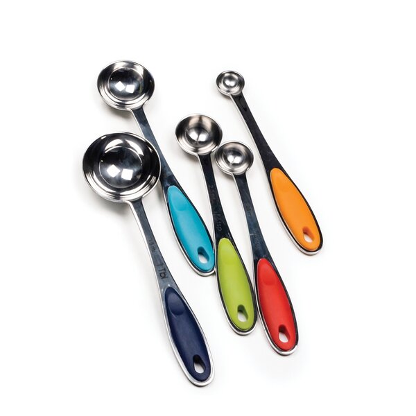 Stainless Steel 1/4, 1/8, Smidge, Tad, Dash & Pinch Measuring Spoon Set -  Cool