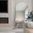 Oversized Wood Arched Full Length Mirror, Standing or Leaning Full Body Mirror-2011043015-2011043011
