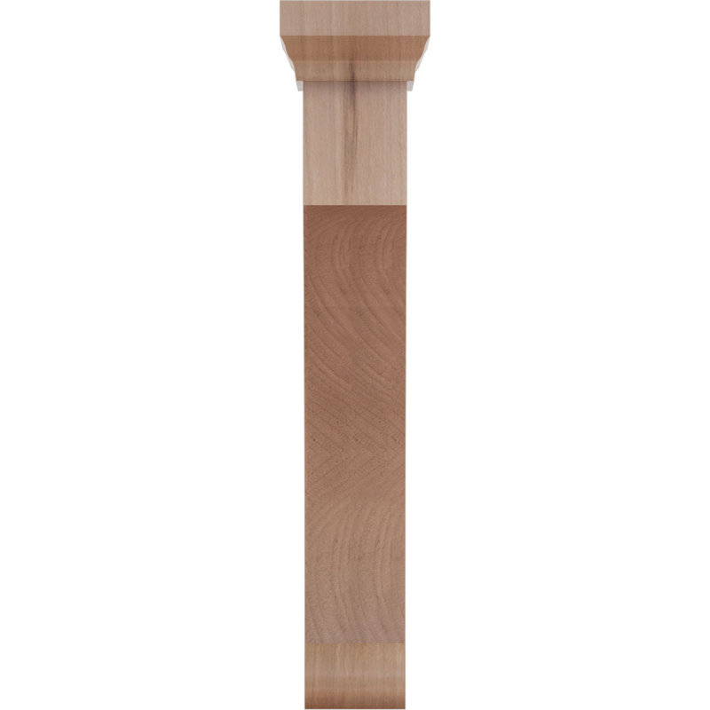 Support en bois Gomez, Cerisier, H 12 po x l 2,5 po x P 8 po