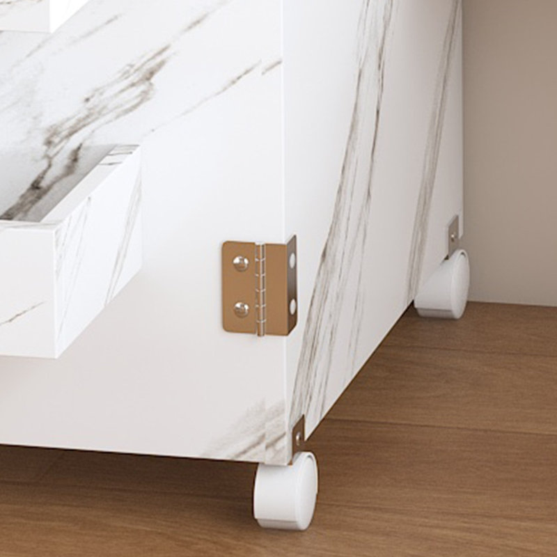 Table de machine à coudre pliable 57,5 po avec roulettes verrouillables, station de bricolage multi-rangements (blanc)