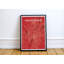 «Indianapolis City Map», reproduction d'impression sur affiche en rouge-24705873