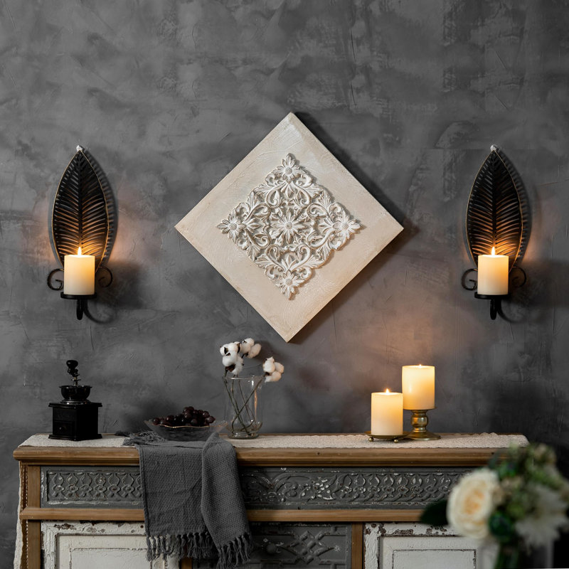 2 Piece Metal Wall Bath Sconce Set