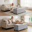 Banc de rangement rembourré en velours / peluche 63 po Seprina-977321642