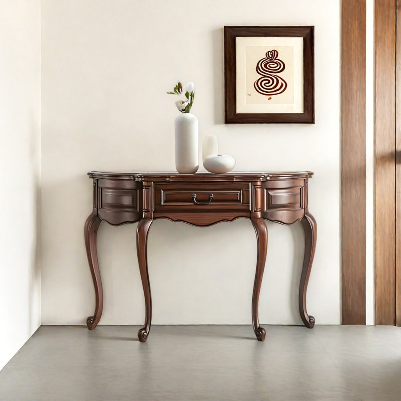 Rural Classical Solid Wood Console Table, 33.86" H x 47.24" W x 16.54" D