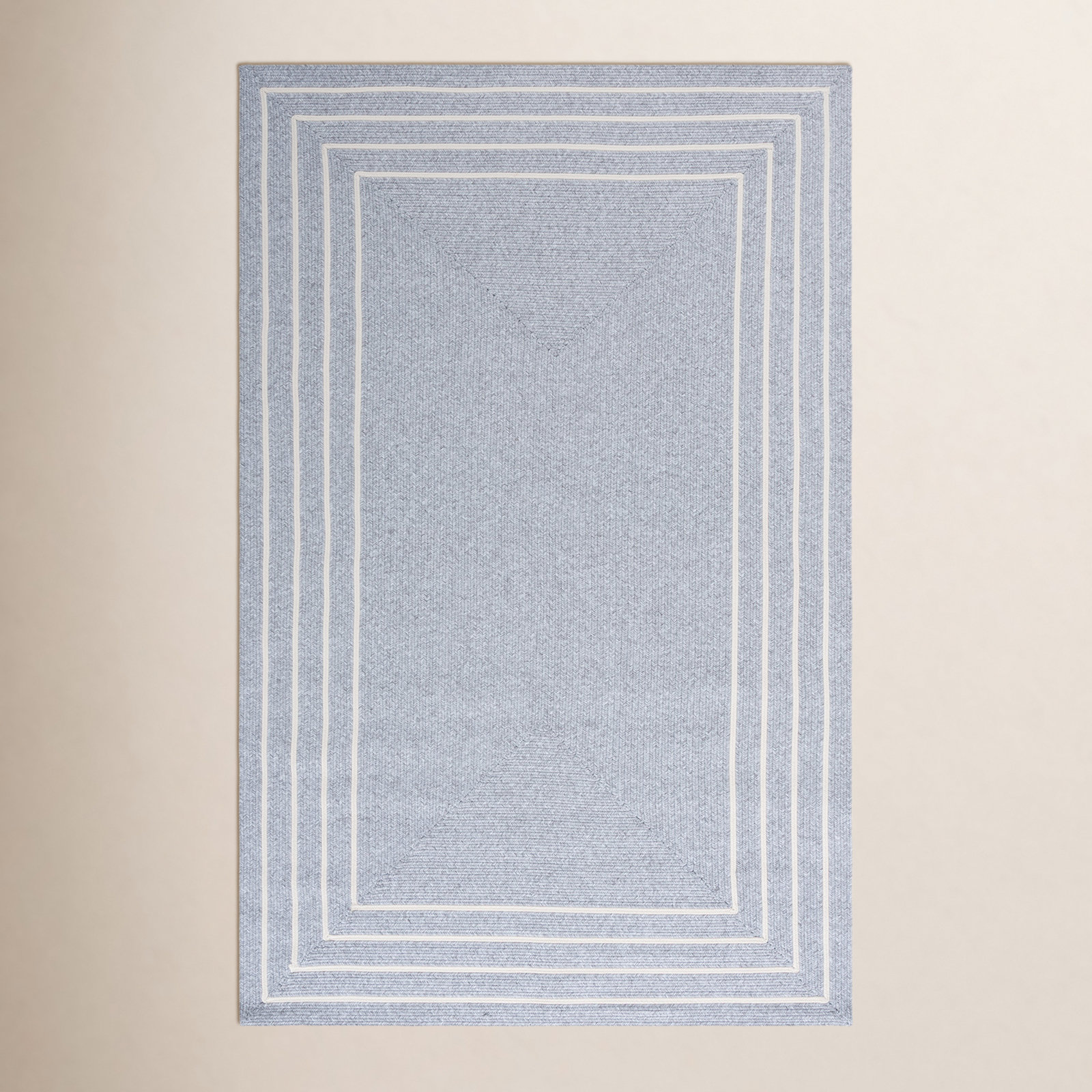 Braided Hand Woven Performance Machine Washable Solid Color Rug, Rectangle 2' x 3'
