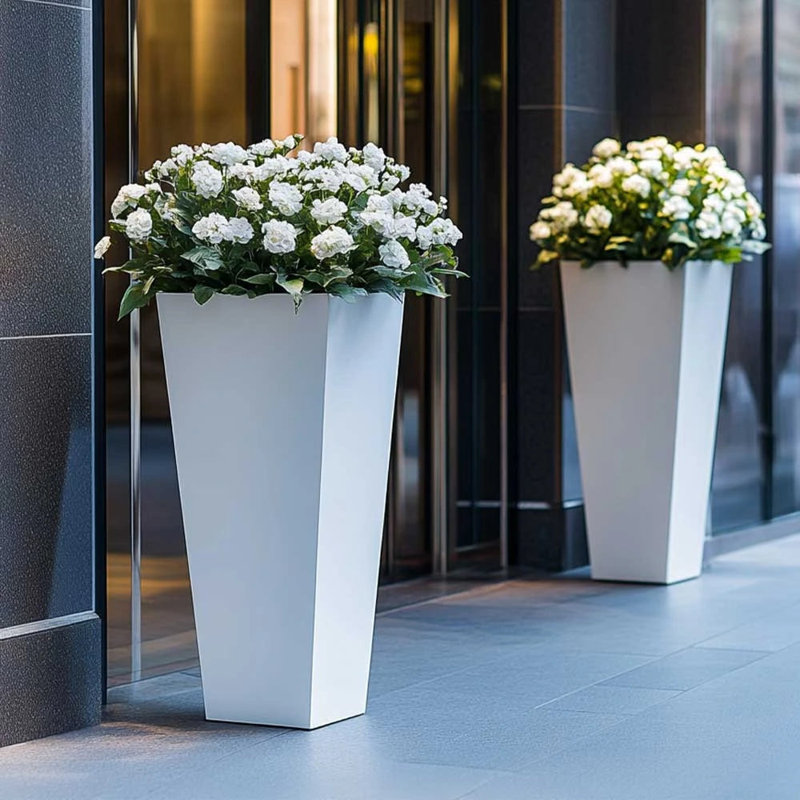 Benni Planter Box, 40cm H x 90cm W x 40cm D, White