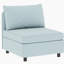 Canapé-lit modulaire en tissu avec rangement Chenille-637996897