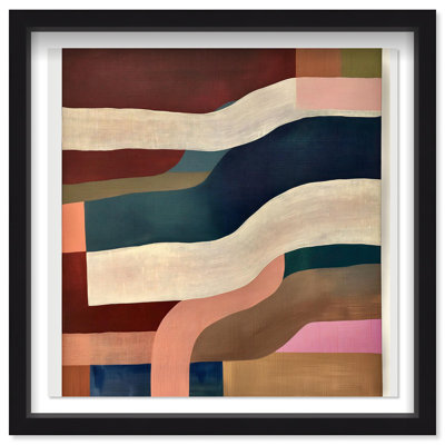 Oliver Gal Desert Glow Abstract - Luxury Shadowbox Framed Wall Art