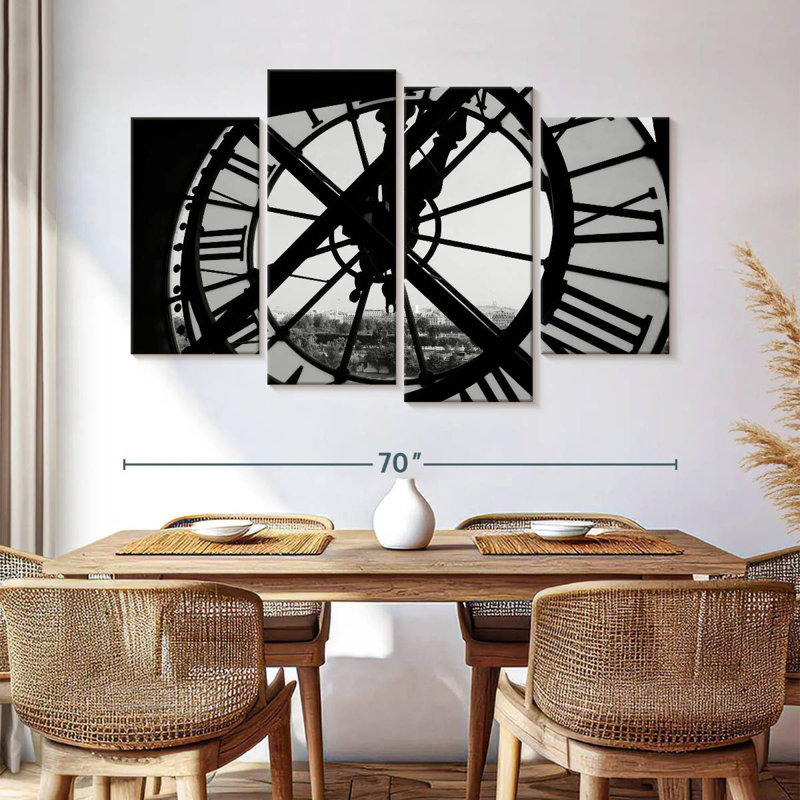Kerner Clock Tower Window, 42" H x 68" W
