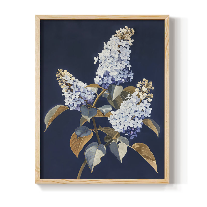 Reproduction encadrée FLORAL Series CLXIX - bois massif, H 30 po x l 24 po