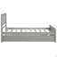Lit plateforme simple avec lit gigogne-124917951