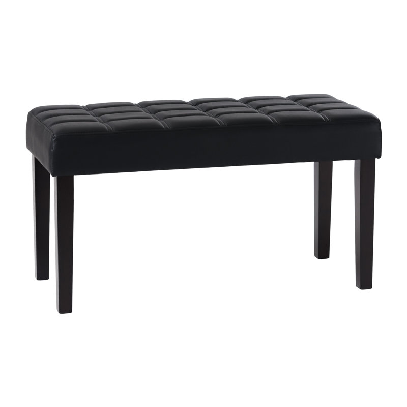 Marson Upholstered Bench, Black