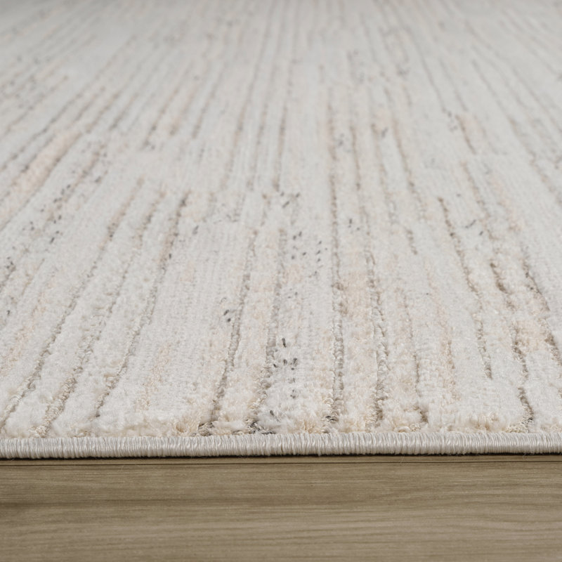 Tapis tapis d'intérieur moderne, beige crème., Rectangle 7 pi 10 po x 10 pi 10 po