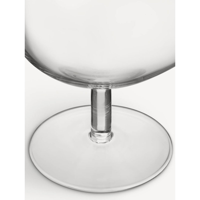 Bod Handmade Glass Table Vase, 9.06" H x 4.92" W x 4.92" D, Clear