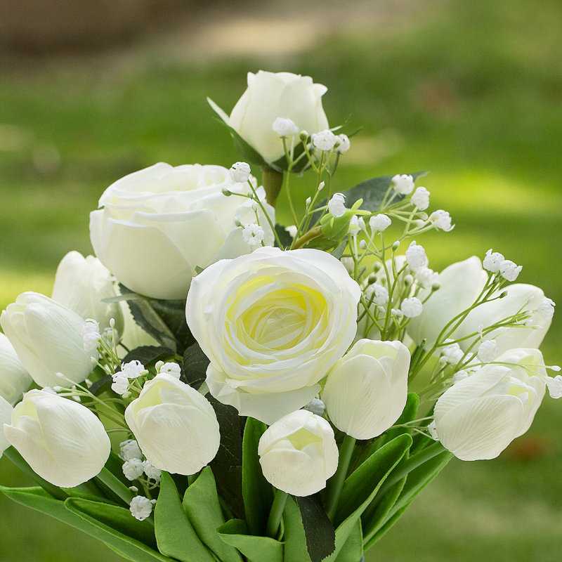 Arrangement in Vase, White