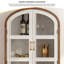 Bibliothèque rétro en bois vieilli sculpté blanc