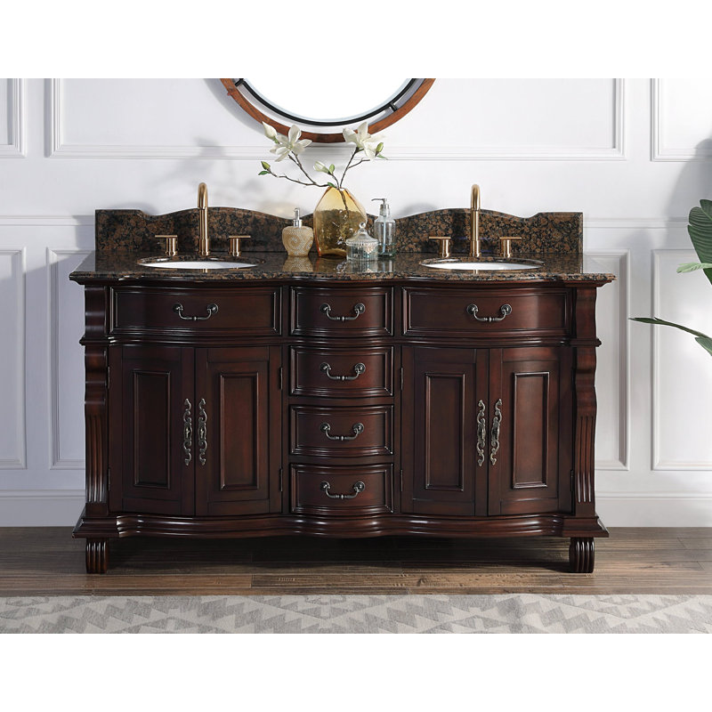 Ensemble de meuble-lavabo double classique 64 po Timeless