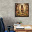  «German Shepherd Yoga Tree Pose» par Rich Monet, art mural sur toile, 26 po x 26 po-722420731