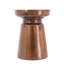 Table d'appoint à piédestal en bois brun