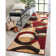 Bingo Red Modern Geometric Rug
