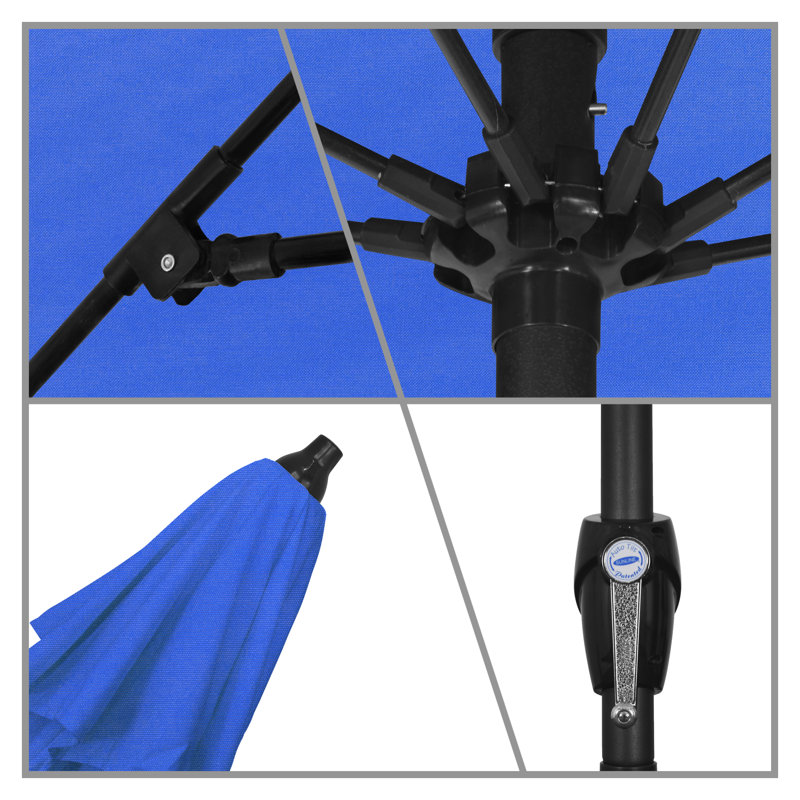 Parasol de marché 7,5 pi Tyshawn, Tissu performance bleu royal