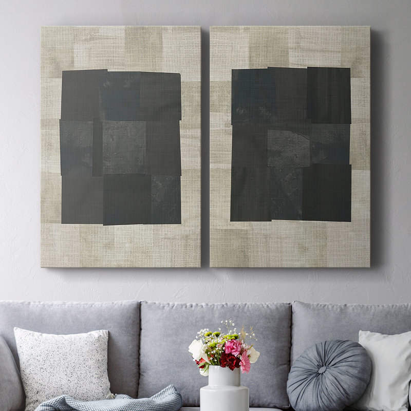 Floating Block I-Premium Gallery Wrapped Canvas -Ready to Hang, 18" H x 24" W
