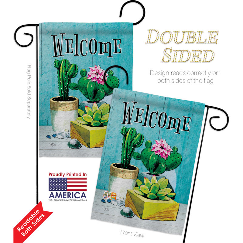Double Sided 18.5'' H x 13'' W Polyester Garden Flag