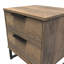 Fully Assembled Abdulhaq 2 Drawer Bedside Table