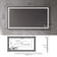 54.72 Inch  Bathroom LED Mirror Anti- Fog Mirror With Button