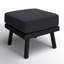 Repose-pieds d'extérieur en aluminium Armando avec coussin Sunbrella-45846804-61344827